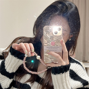 Nuova placcatura ragazza <span class=keywords><strong>rosa</strong></span> Bowknot fiori diamante custodia del telefono adatto per <span class=keywords><strong>iPhone</strong></span> 15 <span class=keywords><strong>pro</strong></span> <span class=keywords><strong>max</strong></span> 14 13 12 <span class=keywords><strong>11</strong></span> <span class=keywords><strong>Cover</strong></span> protettiva antiurto - Product Image 4