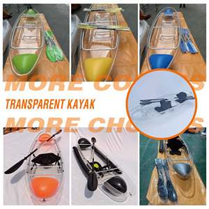 เรือคายัค PC /pe พร้อมก้น<span class=keywords><strong>ใส</strong></span><span class=keywords><strong>น้ำ</strong></span>หนักเบาเป็นมิตรต่อสิ่งแวดล้อมสำหรับการท่องเที่ยวทาง<span class=keywords><strong>ทะเล</strong></span>แม่น้ำ - Product Image 6