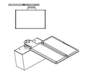 Luxe modifié HIACE VCLASSVITOW447 accessoires intérieurs mur latéral cachant panneau de Table électrique pour voitures de tourisme Commercial - Product Image 1