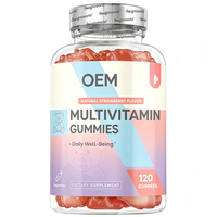 Multivitamines en Gummies Saveur Fraise Naturelle Bien-être Quotidien 120 Gummies Complément Alimentaire