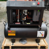 Compresseur d'air à vis RTTW 4KW 5.5HP monophasé 220V 700L/min 10Bar avec réservoir lubrifié pour l'entretien automobile