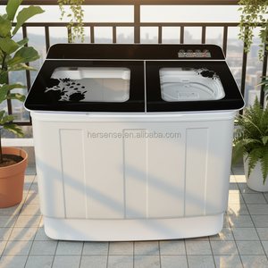 15 Energy Saving Dual Function Laundry Machine With Two Tubs for Washing and Drying for Family Camping Rental Room Large C - Product Image 2