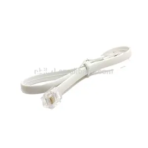 كابل الهاتف RJ9 RJ11 RJ12 ميثاق سلك الهاتف كابل قافز