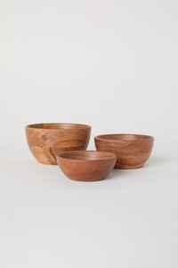 Cuencos de madera de diseño moderno hechos a medida estampados florales vajilla ecológica para decoración del hogar tamaños personalizados disponibles para - Product Image 3