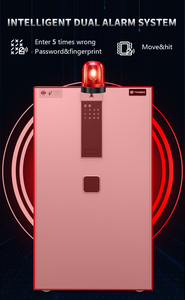 Coffre-fort de bureau à domicile Yingbo de haute qualité avec serrure électronique numérique à empreinte digitale, design de porte à joint plat, poignée dissimulée, <span class=keywords><strong>rangement</strong></span> - Product Image 5