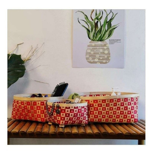 Boîte de rangement en bambou écologique avec couvercle protecteur, organisateur fait main pour placard, étagère, garde-manger, comptoir, fournitures de bureau, artisanat - Product Image 6