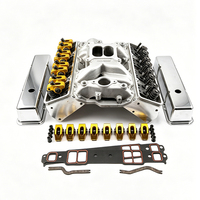 Engine Block with Top End Components Hydraulic Roller 190cc Cylinder Head Assembly Fit SBC 350 5.7L V8 Engine Repair PCE435.1003