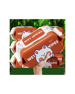 Paquete grande de 80 toallitas húmedas para bebés, tamaño familiar, toallitas para limpiar manos y boca de bebés, toallitas para niños. - Product Image 3