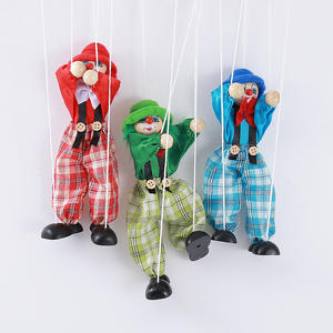 Nuevos Juguetes Creativos de Marionetas, Marioneta de Cuerda, Muñeco Divertido con Cuerda para Tirar, Marionetas de Madera, Marionetas de Payaso - Product Image 6
