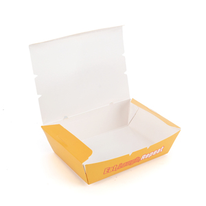 Caja de Papel Plegable <span class=keywords><strong>para</strong></span> Alimentos con Logotipo Personalizado, Empaque <span class=keywords><strong>para</strong></span> Llevar de Grado Alimenticio <span class=keywords><strong>para</strong></span> <span class=keywords><strong>Hamburguesas</strong></span>, Sándwiches, Pollo Frito y Papas Fritas - Product Image 2