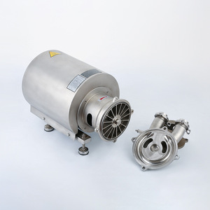 Bomba Centrífuga Autocebante Sanitaria de Acero Inoxidable 316L con Sistema CIP y Motor para Procesamiento de Alimentos y Bebidas - Product Image 1