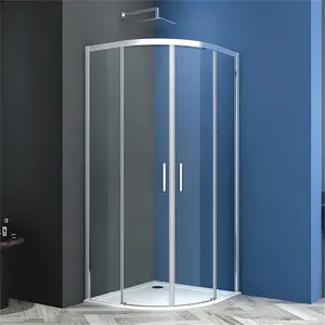 Oumeiga 1000x1000ตู้อาบน้ำมุมกระจกมีขนาดประตูห้องอาบน้ำฝักบัวสี่เหลี่ยมเท่านั้น