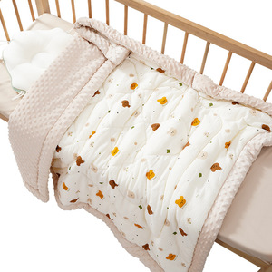 <span class=keywords><strong>Couverture</strong></span> matelassée épaisse en coton pur pour bébés <span class=keywords><strong>nouveau</strong></span>-nés, motif animaux de dessin animé, idéale pour l'<span class=keywords><strong>hiver</strong></span> - Vente en gros - Product Image 5