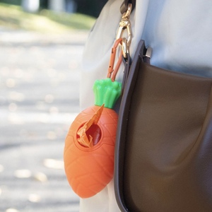 Bolsas de plástico ecológicas para caca, herramienta portátil de pala de zanahoria con recolector de bolsas de basura para recoger heces para mascotas - Product Image 2