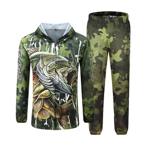 Personnalisé UPF 50 + polyester Camo Print dry-fit chemises de pêche à capuche à manches longues <span class=keywords><strong>t</strong></span>-<span class=keywords><strong>shirt</strong></span> de pêche <span class=keywords><strong>Anti</strong></span> <span class=keywords><strong>UV</strong></span> costume de pêche en plein air - Product Image 1