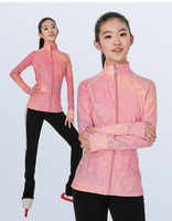 LA CICOGNA Ensemble de vêtements de gymnastique pour enfants, personnalisé, tie-dye, couleurs contrastées, spandex/nylon, ensemble veste pour filles