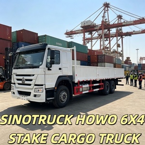Camion à ridelles HOWO NX 6X4 <span class=keywords><strong>de</strong></span> grande renommée et durable, livraison <span class=keywords><strong>de</strong></span> matériel en Afrique <span class=keywords><strong>de</strong></span> l'Ouest, suspension à double ressort, <span class=keywords><strong>amortisseur</strong></span> - Product Image 2