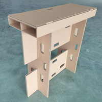 Table ondulé en papier écologique, meuble pliable en carton, bricolage, offre spéciale