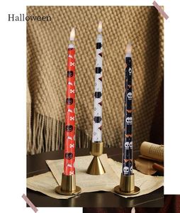Velas LED Cónicas sin Llama con Llama 3D Parpadeante, Velas para Celebraciones de Navidad, Halloween, San Valentín - Product Image 4