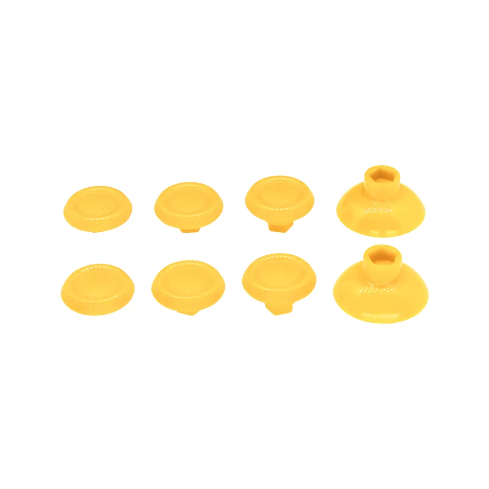 8 in 1 Yellow Plastic Thumbsticks Joysticks Replacement for PS5 Swap Analog Stick Grips For Playstation5