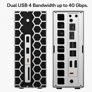 คอมพิวเตอร์ตั้งโต๊ะ Corenest Ai 395 Mini PC Workstation 40 คอร์ พอร์ต USB คู่ รองรับ Wifi 7 แสดงผล 8K รองรับจอภาพ 4 จอ รุ่น Xc-aimax395mini ประสิทธิภาพสูงด้วย AI - Product Image 5