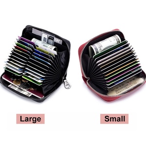 BOSHIHO New Rfid Protect Purse Men Credit Card Coin Bag Women Candy Short Mini Coin <b>Wallet</b> Genuine Leather Card <b>Holder</b> - Product Image 2