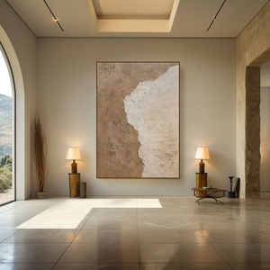 Art mural 3D, peinture acrylique texturée faite à la main, encadrée, pour la décoration écologique de la maison, de l'hôtel et de la chambre - Product Image 6