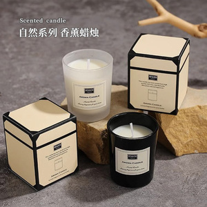 Vela Aromática Yuhuan, Vela Perfumada de Cera de Soja en Forma de Cilindro, Decoración para el Hogar - Product Image 4