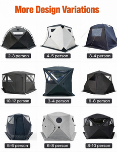 Grande <span class=keywords><strong>tente</strong></span> de sauna OEM portable à 8 côtés <span class=keywords><strong>Tente</strong></span> de sauna octogonale coupe-vent imperméable pour l'extérieur - Product Image 5