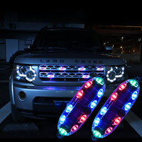 Lampu Peringatan Sensor LED Tenaga Surya Mobil Lampu Sinyal Peringatan Otomatis untuk Mobil SUV Kendaraan Listrik Off-road Sepeda Motor Truk