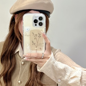 เคสลายกิ่งไม้ดอกไม้สไตล์ศิลปะเฉพาะกลุ่ม สำหรับ iPhone 17 Pro Max 16 15 14  แบบสองชั้น สำหรับผู้หญิง - Product Image 4