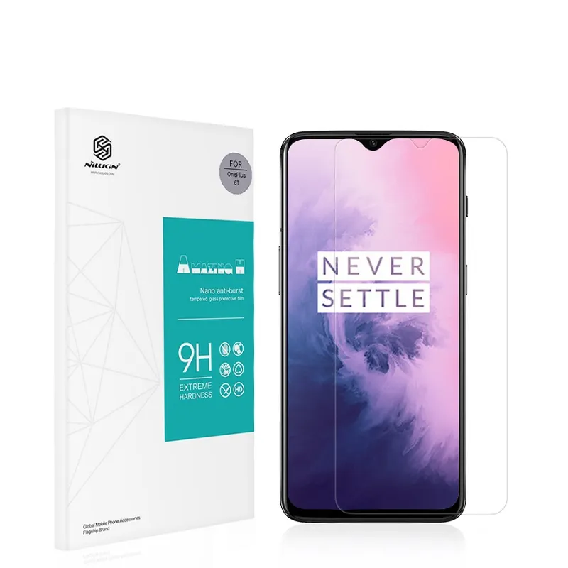 NILLKIN Newest Product H/H+PRO/ For OnePlus 6 6T High Clear Ultra Thin Full Protection Tempered Glass For OnePlus 7t