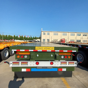 مقطورة مسطحة لنقل الأحمال الثقيلة، شاحنة توصيل، مقطورة جرار ثلاثية المحاور بسطح مسطح، مقطورة 2إكسيل مستعملة - Product Image 2