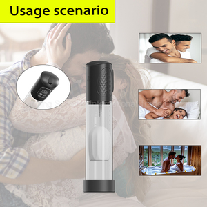 Pompe à pénis ergonomique pour hommes Dispositif de thérapie sous vide Taille 295mm Batterie 600mAh Conception étanche Masseur personnel masculin - Product Image 1