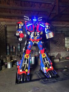 Escultura de Robot Metálica Hecha a Mano, Estatua <span class=keywords><strong>Gigante</strong></span> de Bumblebee Transformer de Tamaño Real para Decoración de Parques de Atracciones y Centros Comerciales - Product Image 4