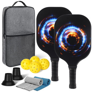 Raquettes de pickleball en fibre de verre 13,4 mm antidérapantes avec sac de transport pour divertissement en plein air - Product Image 5