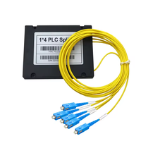 Best 1x4 SC UPC/APC ABS Box PLC Optical Splitter Single Mode Fiber Optic Splitter 1x4 Plc Fiber Optic Splitters