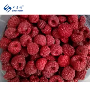 Sinocharm BRC Approved A Manufacturer New Corp IQF Fruits 90% Whole 1kg Frozen Organic Raspberry