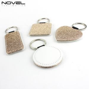 Llavero de Sublimación Promocional, Llavero Brillante en Blanco para Impresión a una Cara, Llavero de Cuero Colorido, Etiqueta de Llavero Personalizada - Product Image 3