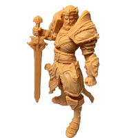 SLA UV固化红色蜡光聚合材料3D打印，0.02mm高精度，定制珠宝、牙科模型和人物模型原型