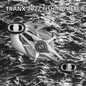 Carrete de Pesca Baitcasting TRANX 22, Cuerpo de Aleación de Aluminio, Mano <span class=keywords><strong>Izquierda</strong></span>, Relación de Engranajes 7.2:1, Alta Velocidad, Freno Magnético, Señuelo Artificial, Pesca Oceánica - Product Image 2