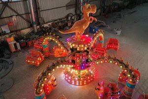 Manège spatial familial d'intérieur, attractions poulpe pour enfants, fabriqué en fibre de verre et acier durable pour les parcs d'attractions - Product Image 5