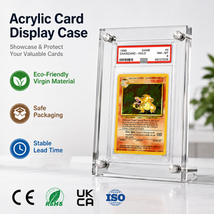 Espositore Magnetico Scorrevole in Acrilico per Carte PSA con Protezione Gradata e per Collezione Pokémon - Product Image 1