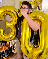 Ballons en feuille d'aluminium dorés de 32 pouces pour anniversaire, mariage, fête prénatale, Nouvel An, décorations de fête