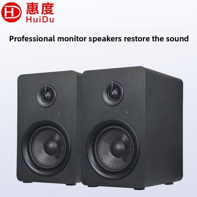 QS-300 Professional 5.25 Inch Active Monitor Speaker 2 Way 52Hz-35KHz Electronic Crossover for Studio Recording Stage Live