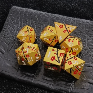 Juego de dados poliédricos personalizados al por mayor para juegos de rol DND, dados para juegos de mesa Dungeons and Dragons, dados de metal de alta calidad - Product Image 6