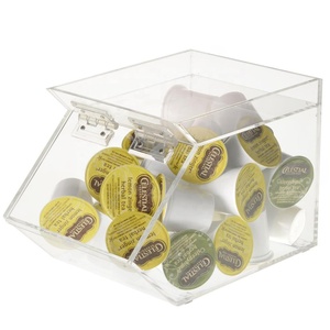 Rõ ràng Acrylic <span class=keywords><strong>Stackable</strong></span> kẹo <span class=keywords><strong>bin</strong></span> kẹo lưu trữ container Acrylic kẹo Dispenser với cửa bản lề - Product Image 2
