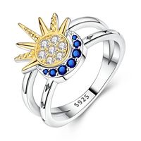 Bague d'éternité en argent 925 avec zircon pour femme, idéale pour mariage, fête, anniversaire, accessoire de luxe simple et élégant sur le thème de la forêt