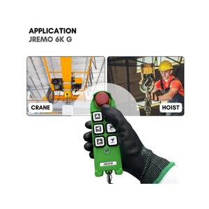 Control Remoto Industrial por Radio para Grúa, Polipasto y Cabrestante, Velocidad Única, 100-240 VCA, JEICO JREMO 6K G, Fabricado en Corea 100-240 VCA - Product Image 4