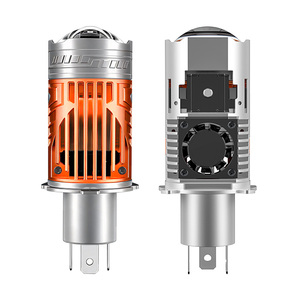 หลอดไฟโปรเจคเตอร์ Bi LED แบบเสียบใช้งานได้ทันที 12V 160W 25000LM ไฟสูง-ต่ำ สีขาว H4 หลอดไฟหน้า LED - Product Image 1